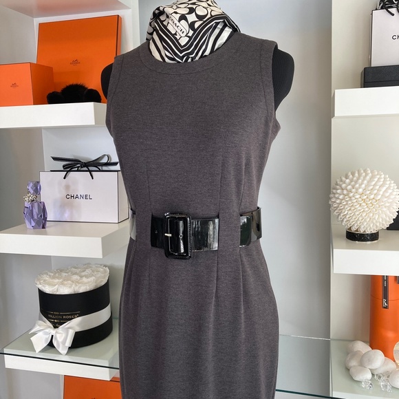 💋 Calvin Klein BELTED DRESS NWOT - Picture 4 of 12
